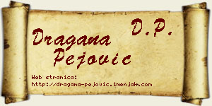 Dragana Pejović vizit kartica